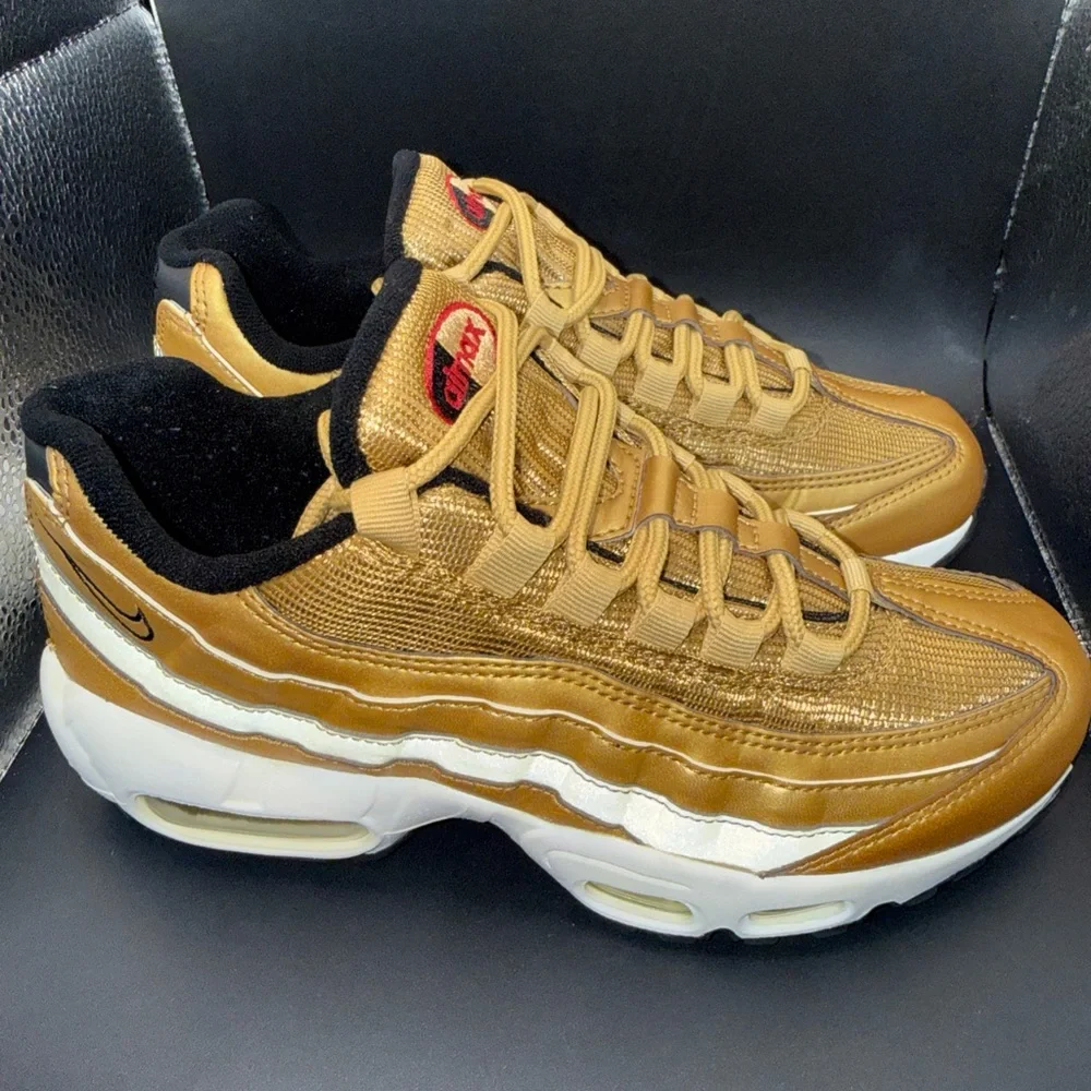 Size 6 - Nike Air Max 95 QS Metallic Gold Wmns, 814914-700, Very Clean, No Box
